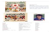 24 x 27 cms. · 2020. 5. 23. · Panini, 1986 Álbum dedicado al Mundial de México, con el formato habitual usado por Panini, un álbum de dimensiones 24 x 27, y cromos adhesivos,