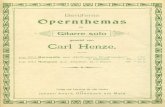 Home | Music for Classical Guitar · Berühmte Opernthemas für Gitarre solo gesetzt von Carl Henze. Cop, 22) Barcarolle aus „Hoffmann's Erzählungen", J. Offenbach . (op. 23.)
