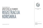 University of Novi Sad · 2011. 7. 1. · Bitten FTN-a Spa Studentski Web Servisi UPUTSTVO REGISTRACIJA KORISNIKA Studentski Web Servisi UPUTSTVO ZA REGISTRACIJA KORISNIKA Verzija