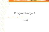 Programiranje I€¦ · Smalltalk – objektno-orijentisano programiranje C – početak modernog doba u programskim jezicima. Ne samo programski, već i programerski jezik – zamišljen,