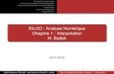 EILCO : Analyse Numérique Chapitre 1 : Interpolation H. Sadoksadok/fichiers/cours1.pdfSadok Hassane, Site web : ˜sadok Cours d’Analyse Numérique, Chapitre 1 : Interpolation Interpolation