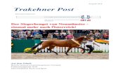 Der Siegerhengst von Neumünster - einmal mehr nach …...Ausgabe 2018 Trakehner Post Informationsblatt der Der Siegerhengst von Neumünster - einmal mehr nach Österreich! Aus dem