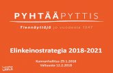 Elinkeinostrategia 2018-2021 · 2020. 6. 1. · pyhtÄÄn kuntastrategia 2015-2020 palvelustrategia 2017 pyhtÄÄn elinkeino-strategia 2014-2017 pyhtÄÄn elinkeino-strategia 2018-2021