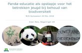 Panda-educatie als opstapje voor het betrekken jeugd bij behoud …€¦ · Arjen Wals, Wageningen UR Panda-educatie als opstapje voor het betrekken jeugd bij behoud van biodiversiteit