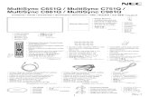 MultiSync C651Q / MultiSync C751Q / MultiSync …...• CD-ROM • CD-ROM • CD-ROM • CD-ROM • ユーティリティーディスク • 光盘 • CD-ROM • Eyebolt bracket ...