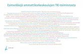 Esimerkkejä ammattikorkeakoulujen TKI- toiminnastaarene.fi/wp-content/uploads/Raportit/2019/TKI_raportti... · 2019. 1. 23. · Elintapaneuvonta Hiukkaskiihdyttimen 3D-visualisointi