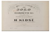 Klosé, Hyacinthe (1808-1880). Treizième Solo pour clarinette ......Title Klosé, Hyacinthe (1808-1880). Treizième Solo pour clarinette si bémol avec accompagnement de quintette