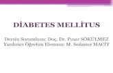 DİABETES MELLİTUS...Diabetes Mellitus Sınıflaması (ADA) I. Tip 1 diabetes mellitus (IDDM) (Genellikle mutlak insülin noksanlığına sebep olan β-hücre yıkımı vardır) A.