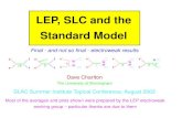 LEP, SLC and the Standard Model · 2003. 11. 17. · LEP, SLC and the Standard Model Final - and not so ﬁnal - electroweak results e+ e− γ/Z f − f e+ e− γ Z f− f e+ e−