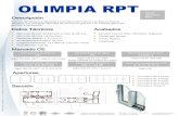 Serie Olimpia RPT - alumcenter.com · Ensayo realizado en ventana de 2 Hojas Según UNE-EN 1026-2000 Según UNE-EN 10077-1/CTE (Feb.2015) Sistema de Ventana y Balconera Corredera