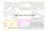 MICRO-SYSTEMES · MEMS (Micro-Electro-Mechanical System) MOEMS (Micro-Opto-Electro-Mechanical System) = Domaine des µtechnologies = Technologies microélectronique: • Dépôt •