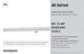 MC 15 MP MAßBAND SCALE - RSF€¦ · Maßband / Scale tape: 20 g/m Aluminiumprofil / Aluminum carrier: 70 g/m Klemmelement / Clamping element: 15 g 2.1.2 TYPENSCHILD / LABEL MC15