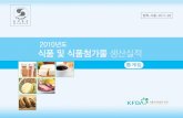 한국식품산업협회 - 2010년도 식품및식품첨가물 생산실적 · 2014. 6. 20. · 식품 및 식품첨가물 생산실적은 식품공전 및 식품첨가물공전의