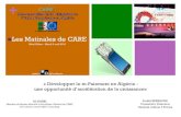 Les Matinales de CAREeeas.europa.eu/.../2016/care/prez_de_la_lmc_presentation.pdfActivités des TPE formelles et informelles Les Matinales de CARE « Développer le m-paiement en Algérie: