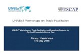 UNNExT Workshops on Trade Facilitation - UN ESCAP RUS... · 2015. 5. 12. · 4.ŁСтратегия: Видение «Умная еда» 5.Может ли содействие торговле