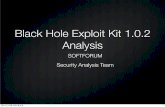 Black Hole Exploit Kit 1.0.2 Analysis · 2011. 10. 10. · Black Hole Exploit Kit 1.0.2은 최신 ionCube(7.0) 로 Encoding되지 않은 것으로 예상됨 NWS decoder은 일부를