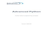 Advanced Python Manual · 2020. 7. 22. · Advanced Python More complex Python programming concepts Version 2020-07. Advanced Python 2 Licence ... Comprehensions – succinct alternatives