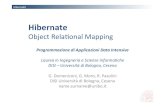 Hibernate - unibo.itdia.apice.unibo.it/download/slides/04-hibernate-lezione... · 2017. 10. 17. · Hibernate Hibernate • Hibernate ORM è un framework Java open source per l’Object-Relaonal
