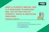 What is scientific writing? How is it significant to radiology – Pubrica