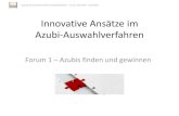 Innovative Ansätze im Azubi-Auswahlverfahren...• IHK-Lehrstellenbörse • Online-Plattform • Suchmaschinenmarketing (Google Ad) • Unternehmensprofile inkl. Ausbildung 7 Flughafen