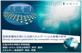 柔軟発電体を用いた自然エネルギーによる発電の研究 (Study …柔軟発電体を用いた自然エネルギーによる発電の研究 (Study of power generation