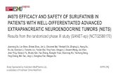 #4979 EFFICACY AND SAFETY OF SURUFATINIB IN PATIENTS … · 2019. 9. 29. · esmo.org #4979 EFFICACY AND SAFETY OF SURUFATINIB IN PATIENTS WITH WELL-DIFFERENTIATED ADVANCED EXTRAPANCREATIC