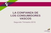 LA CONFIANZA DE LOS CONSUMIDORES VASCOS...La confianza de los hogares vascos apunta hacia la mejora, apoyada en el incremento de la expectativa sobre la evolución del empleo (9, +8