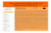 Marshfield High School Hoja Informativa...ESCUELA DE VERANO 9-11 El programa de la Escuela de verano de Marshfield High School se ejecutará del 11 de junio al 20 de julio de 2018,