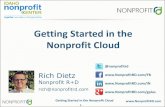 Getting Started in the Nonprofit Cloud · 2013. 9. 14. · Getting Started in the Nonprofit Cloud 20 Buy vs. Rent Installed software - Buy •Exchange Server –server, software,