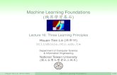 Machine Learning Foundations hxÒhtlin/mooc/doc/16_handout.pdf · 2020. 5. 29. · Machine Learning Foundations (_hxÒœó) Lecture 16: Three Learning Principles Hsuan-Tien Lin (ŠÒ0)