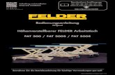 Höhenverstellbarer FELDER Arbeitstisch FAT 300 / FAT 300S ......XXX-XXX/XX-XX FAT 300 / FAT 300S / FAT 500S 2017 - - - - - - - - - - - - - - - S1 ARBEITSTISCH / working table FAT