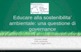Educare alla sostenibilita’ · 2016. 6. 6. · alimentare (Regione Lombardia)-Corso di formazione dal titolo “L’educazione ambientale nelle scuole lombarde per la lotta allo