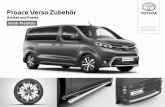 Proace Verso Zubehör - Toyota DE · 2017. 3. 24. · 6 ZUBEHÖRARTIKEL compact L1 L2 Bestellnummer € ohne MwSt. € inkl. 19% MwSt. 36 Ladekantenschutz für hinteren Stoßfänger