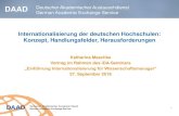 Internationalisierung der deutschen Hochschulen: Konzept, … · 2018. 9. 28. · Deutscher Akademischer Austauschdienst German Academic Exchange Service Internationalisierung der