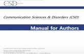 Manual for Authors - CSD“Author” 메뉴이동 1) 메뉴의 “Author Center” 를 클릭하여 투고자 페이지 입장합니다. 2) “Author Center” ; 들어가면 해당