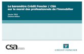 Le moral des professionnels de l’immobilier en France - CSA · 2018. 1. 3. · 68% Evolutions de la politique du logement 57% Dispositifs de soutien à l’a hat immo. 3 principales