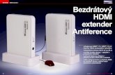 Recenze HDMI extender Bezdrátový HDMI extender Antiference · 2016. 11. 15. · Antiference Wireless HDMI extender Perfect solution for wireless HDTV in your house or apartment