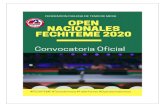 2do. Open Nacional Todo Competidor - FECHITEME · 2020. 2. 5. · 2do. Open Nacional Todo Competidor La Serena 2020 ... clasificando los 2 mejores por cada grupo. Si en alguna categoría