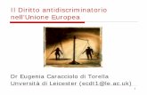 Il Diritto antidiscriminatorio nell’Unione Europea Key_concepts/2012_09... · 2012. 12. 3. · Il Diritto antidiscriminatorio nell’Unione Europea . ... e relativa altresì alla