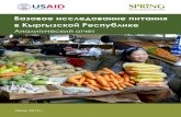 Базовое исследование питания в ... - SPRING...SPRING 2015. Базовое исследование питания в Кыргызской Республике.