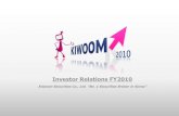 Investor Relations FY2010download.kiwoom.com/company/kfinance/Kiwoom_IR... · 2011. 4. 19. · Investor Relations FY2010 Kiwoom Securities Co., Ltd. “No. 1 Securities Broker in