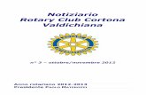 Notiziario Rotary Club Cortona Valdichiana · Notiziario Rotary club Cortona Valdichiana - n° 2 agosto/settembre '12 - ore 15.00 visita alla Galleria Nazionale di Arte Moderna a