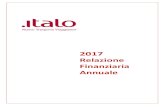 Relazione Finanziaria Annuale - Italo Treno · ITALO| RELAZIONE FINANZIARIA ANNUALE | 2017 4 SOCIETA’ DI REVISIONE Nominata con Assemblea del 14 aprile 2017. In carica sino all’approvazione