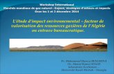 L’étude d’impact environnemental – facteur deepsecg-oran.dz/Doc/communications/Workshop...L’évaluation de l’impact environnementale est régit en Algérie par les lois