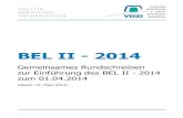 BEL II - 2014€¦ · POLITIK. BERATUNG. INFORMATION. BEL II - 2014 Gemeinsames Rundschreiben zur Einführung des BEL II - 2014 zum 01.04.2014 (Stand: 19. März 2014)