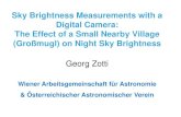 Sk B i ht M t ithSky Brightness Measurements with a ...€¦ · ÆFalse-Colour Plots For “technical” astronomers: mag/arcsec² For visual star watching: limiting visual magnitudes