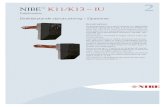 NIBE K11/K13–IU 2 · NIBE™K11/K13–IU Kopplingsbox Direktbrytandestyrutrustning–Elpatroner Konstruktion DegängadeelpatronernatypIUmonterasienkopplingsbox ...