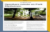 CLUBDAG #20 Openbare ruimte en Park Rijnhuizen · 2020. 1. 15. · gebiedsontwikkeling Rijnhuizen, trapt de clubdag af met informatie over het besluit van de Raad rondom de herijking.
