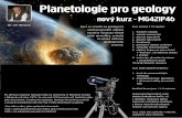 Planetologie pro geology - GranoMetry · 7. asteroidy (menší planety) 8. objekty Kuiperova pásu včetně 4 "Plutinos", van Oortova oblaku a komety 9. meteority, planetární prstence