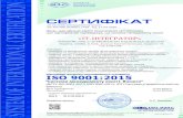 BIC 9001 ІТ-ІНТЕГРАТОР UA · Орган сертифікації«БЮРО МІЖНАРОДНОЇ СЕРТИФІКАЦІЇ» цим сертифікатом підтверджує,